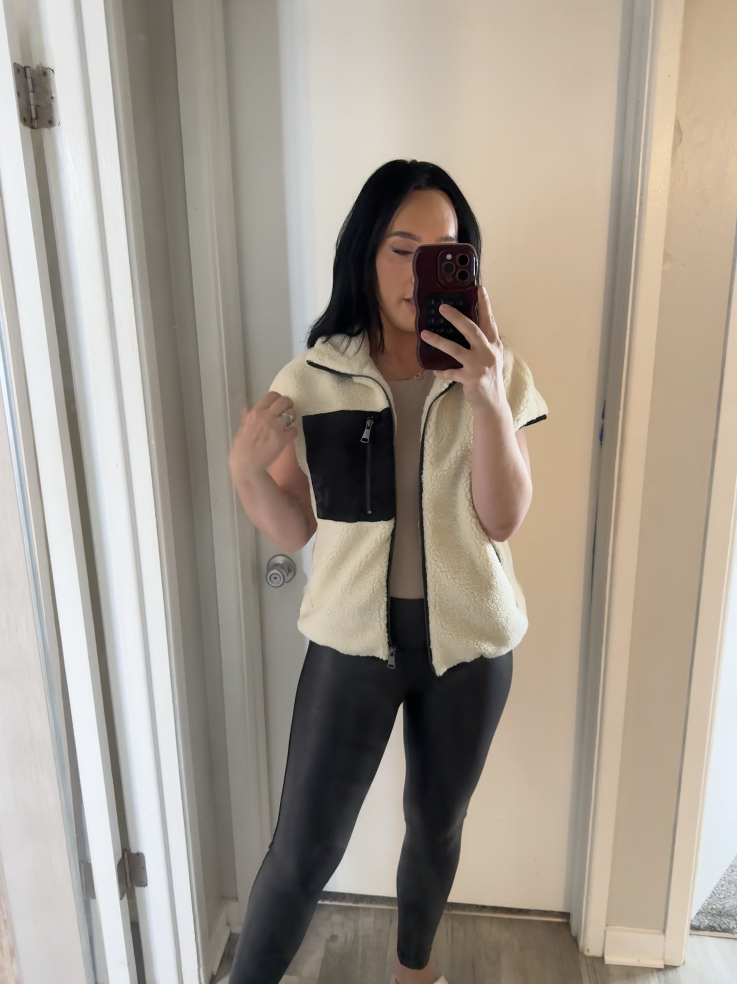 This Sherpa vest is EVERYTHING for this season! Functional pockets & zipper

In. Size small. Use BEAUTYOFBUDGET30 for 30% off

My leggings are on sale for $10!!


Vici
Sherpa vest
Fall outfits

#LTKSaleAlert #LTKSeasonal #LTKActive #LTKVideo