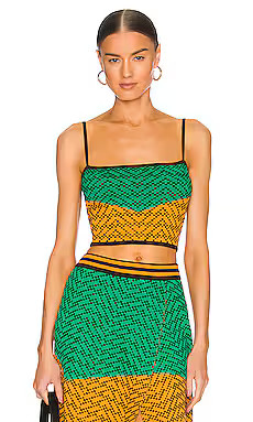Dodo Bar Or Bebe Top in Green Orange Combo from Revolve.com | Revolve Clothing (Global)