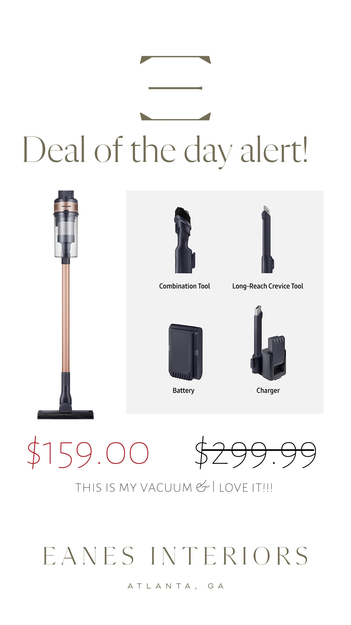 Great Samsung cordless vacuum sale! I have this and love it! 

#cordlessvacuumsale #samsungvacuum

#LTKsalealert #LTKCyberweek #LTKhome