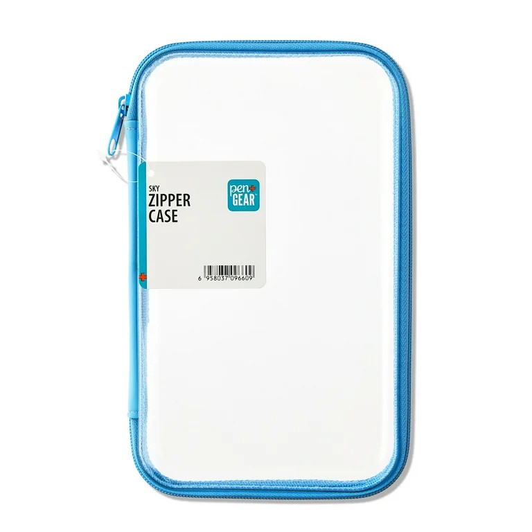 Pen+Gear Clear Zipper Case, Sky Pencil Box - Walmart.com | Walmart (US)