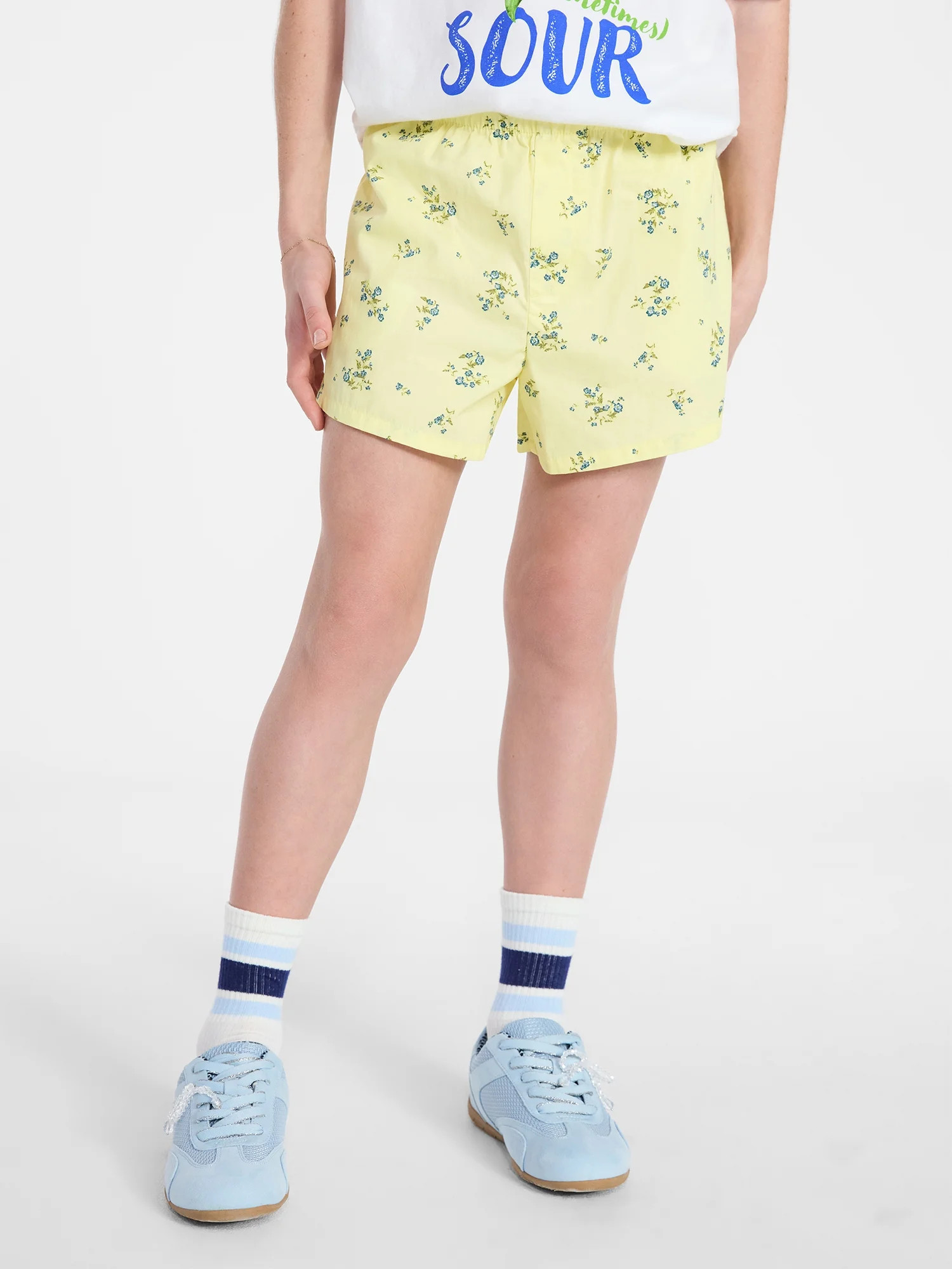 Weekend Academy Girls Cotton Pull-On Shorts, Sizes 4-18 | Walmart (US)