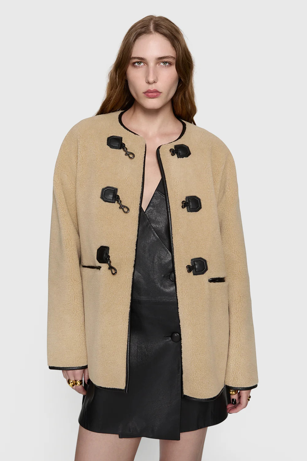 Shearling Toggle Jacket | Rebecca Minkoff