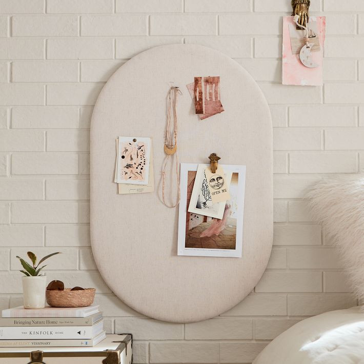 No Nails Oval Pinboard | Pottery Barn Teen