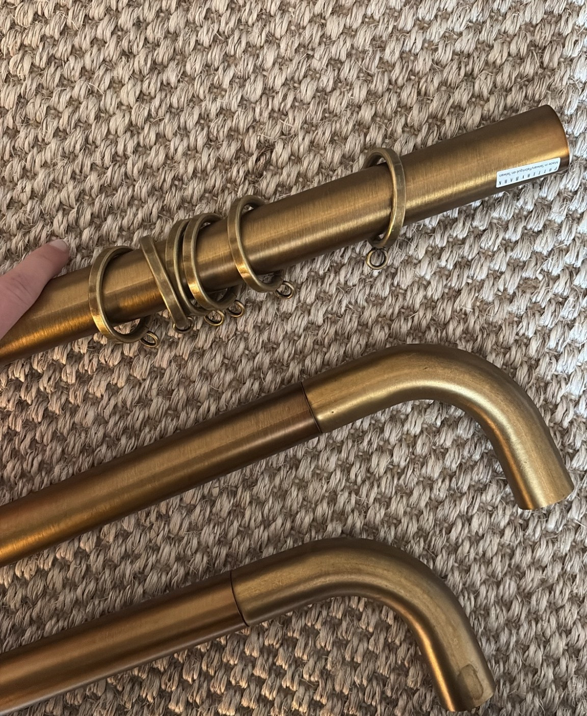 Living room curtain hardware | pottery barn curtain rod 1.25 diameter