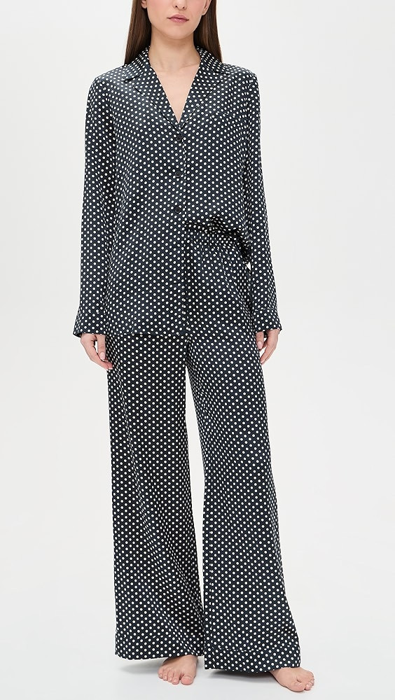 Ella Dream Dot Silk Pajama Set | Shopbop