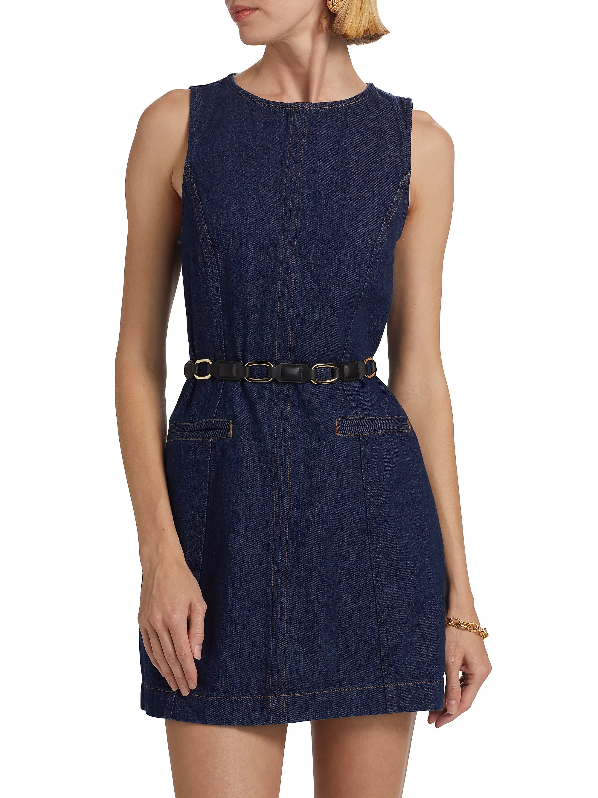 Citron Denim Minidress | Saks Fifth Avenue