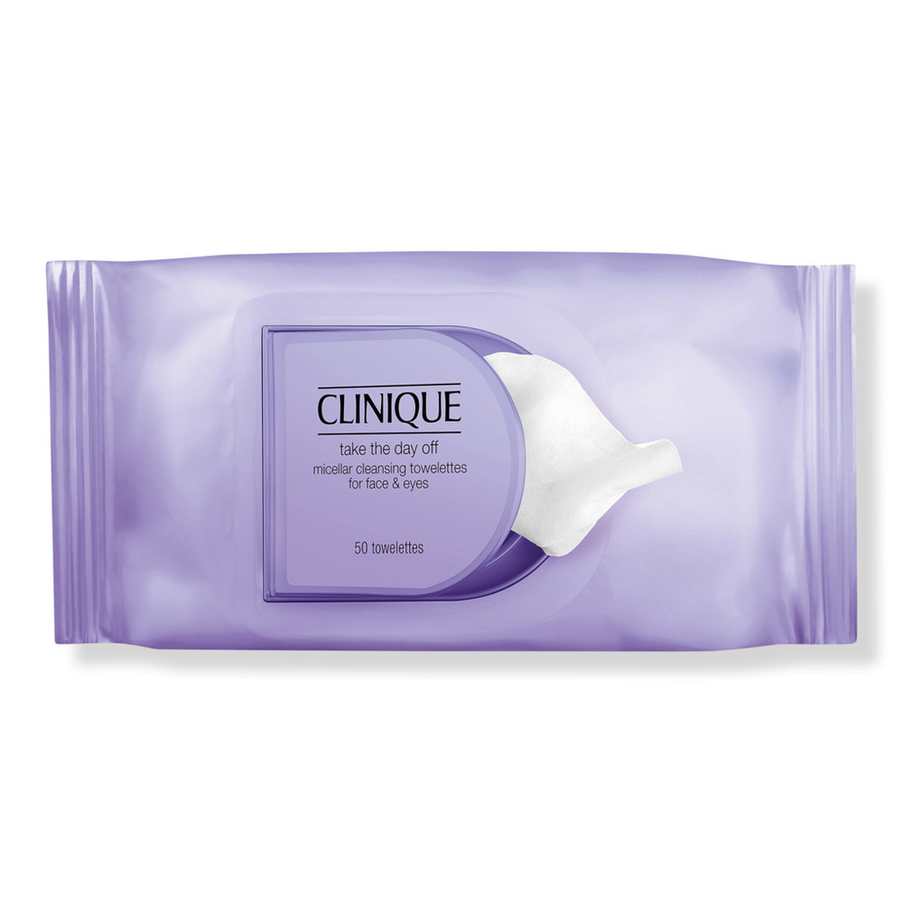 Clinique Take The Day Off Micellar Cleansing Towelettes for Face & Eyes Makeup Remover Wipes | Ulta