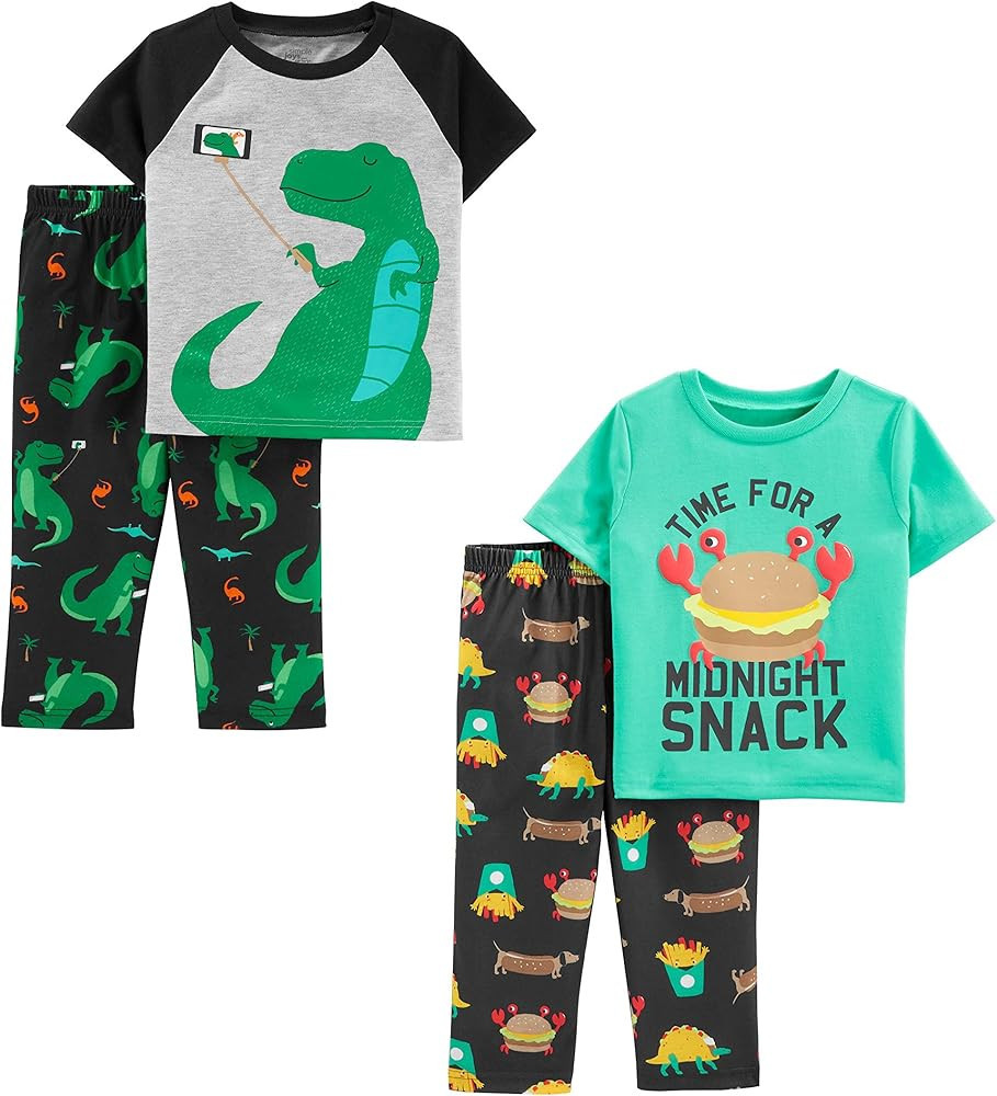 Simple Joys by Carter's boys 4-piece Polyester Pajama Set | Amazon (US)