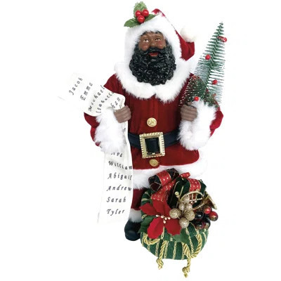 12" Black Christmas Night Claus | Wayfair North America