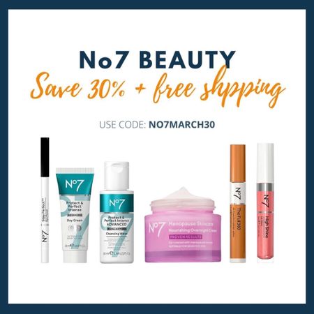 Calling all No7 Beauty fans!!! You can currently score 30% OFF + FREE Shipping sitewide! 🙌🏼😍🔥🔥🔥 

We’ve linked a few of our personal favorites below!

#LTKsalealert #LTKunder50 #LTKbeauty