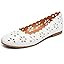 FRACORA Women's Ballet Flats Black PU Leather Dress Shoes Comfortable Round Toe Slip on Flats wit... | Amazon (US)