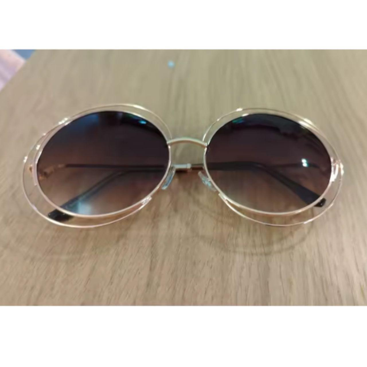 Y2K Oversized Round Metal  SunGlasses | Depop US