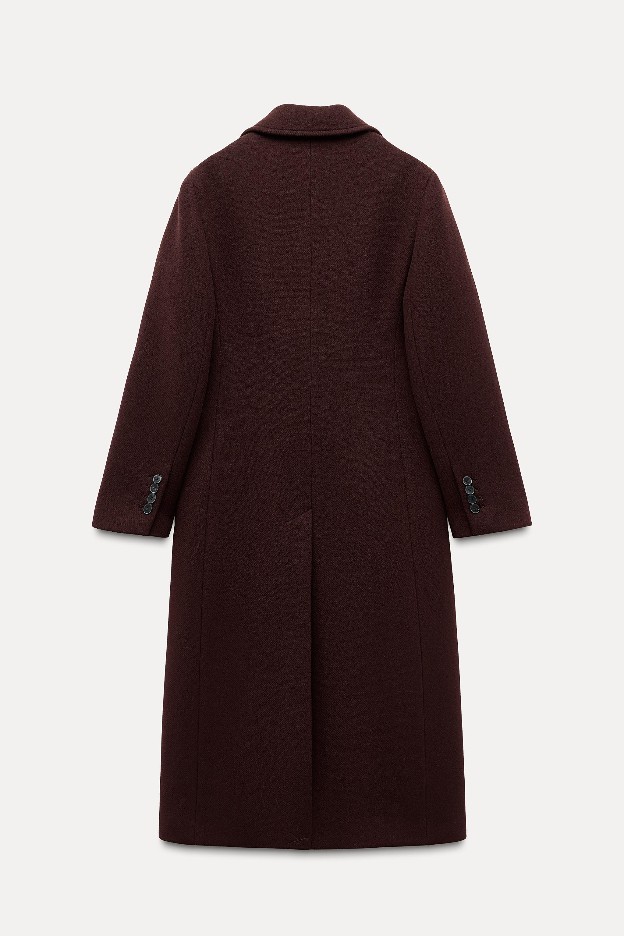 WOOL BLEND DOUBLE BREASTED COAT ZW COLLECTION | Zara US