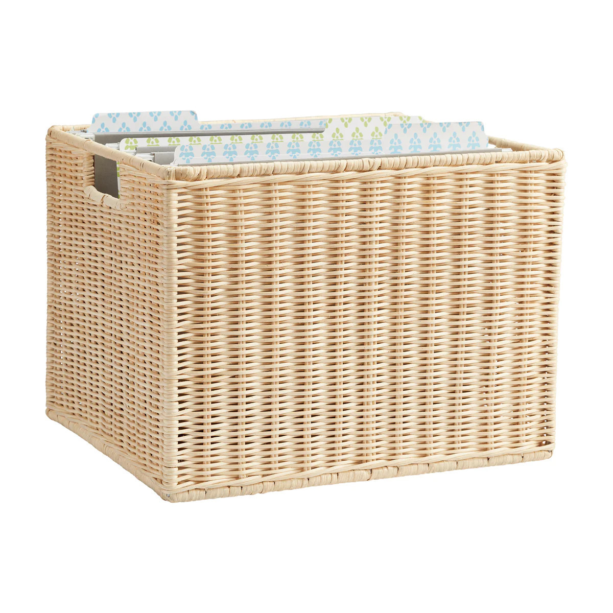Wicker Palm Beach File Box Large | Amanda Lindroth