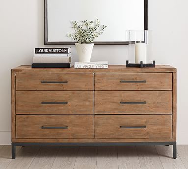 Malcolm 6-Drawer Wide Dresser | Pottery Barn (US)