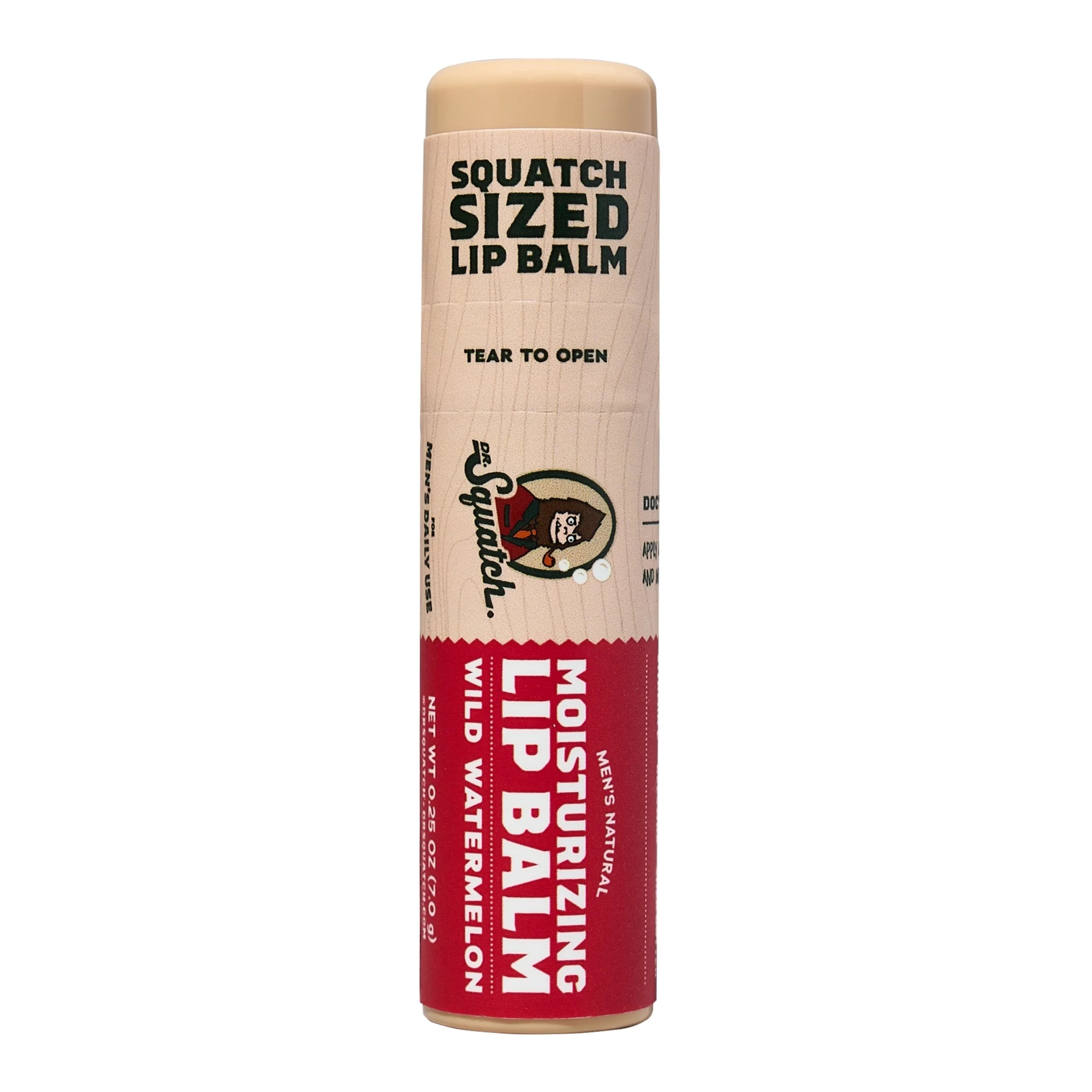 Dr. Squatch Moisturizing Natural Lip Balm, Wild Watermelon, 0.25 oz | Walmart (US)