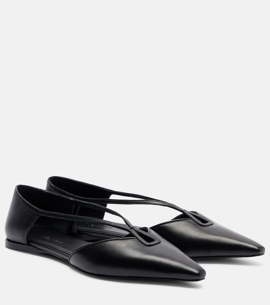 Max Mara Amatassa leather ballet flats | Mytheresa (UK)