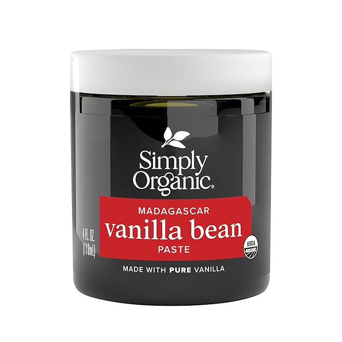 Simply Organic Vanilla Bean Paste, 4 Ounce Jar, Certified Organic, Kosher, Vegan, Non-GMO Rich So... | Amazon (US)