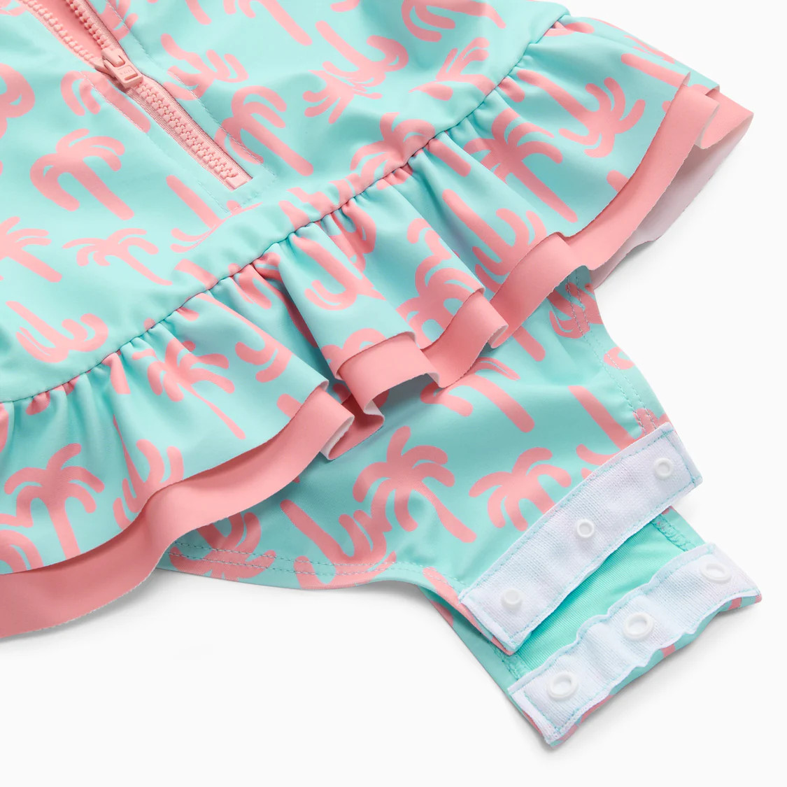 KIDLY by MORI Long Sleeve Swimsuit - Palm Trees | Baby Mori (US)