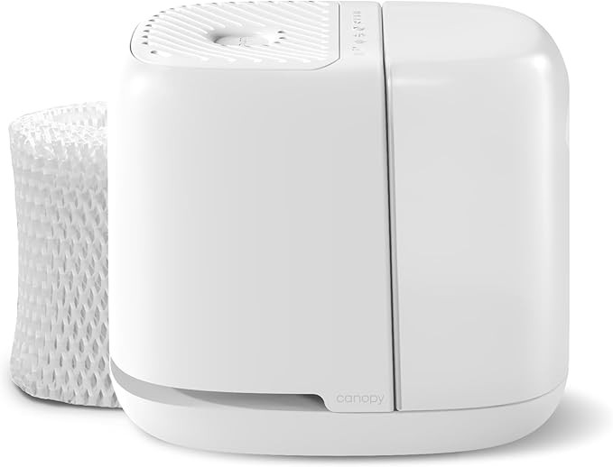 Canopy Bedside Humidifier 2.0, White, 36 HR Run Time, 2.5L Capacity - Reading Light & White Noise... | Amazon (US)