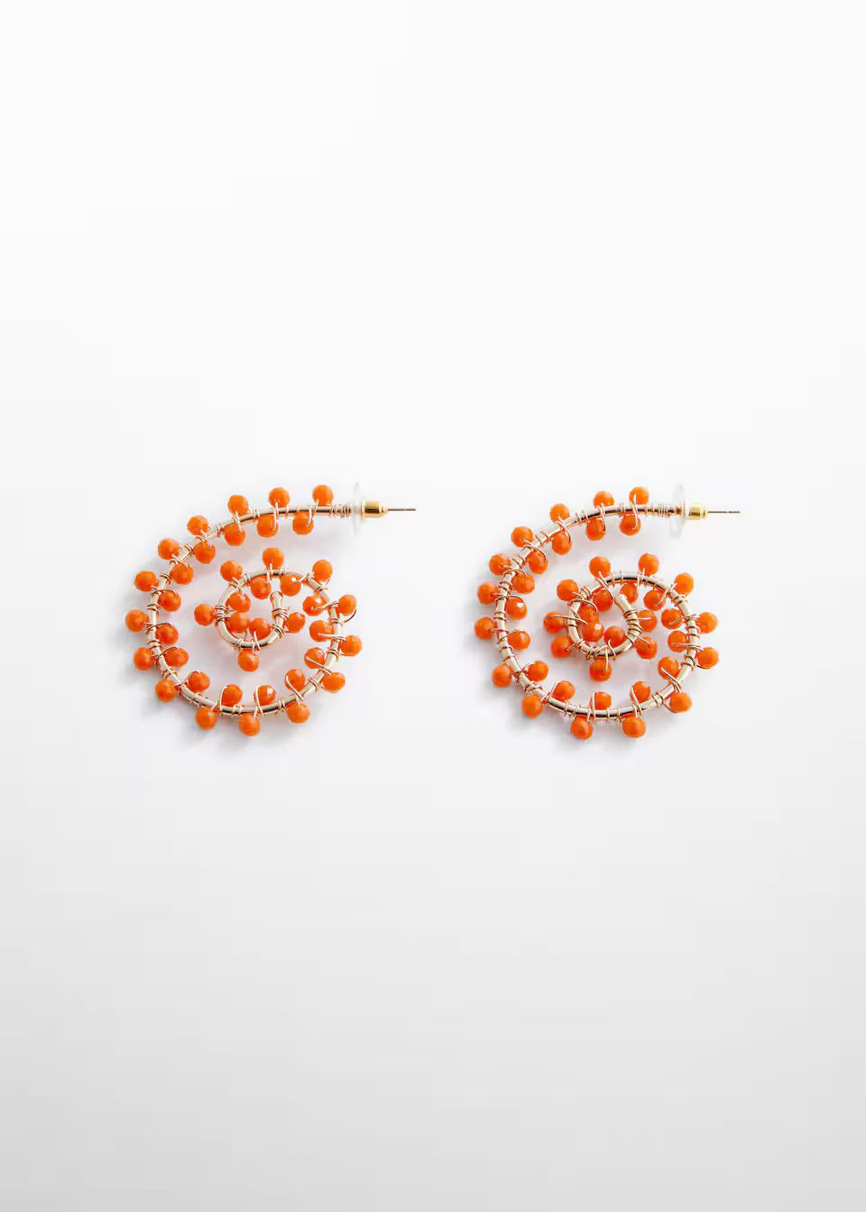 Spiral hoop earrings | MANGO (US)