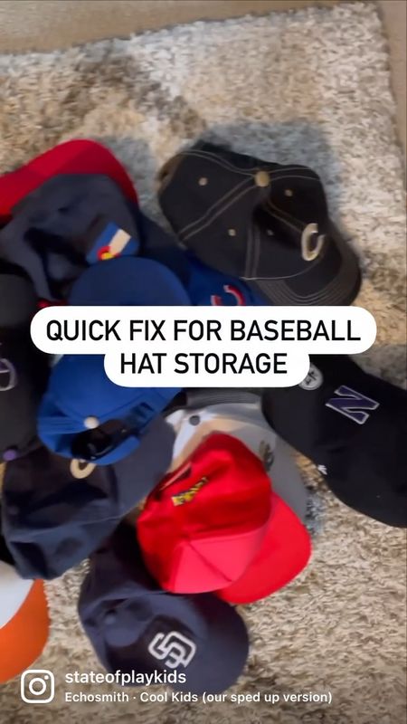 Baseball hat storage! Quick and Easy

#LTKfamily #LTKFind #LTKunder50