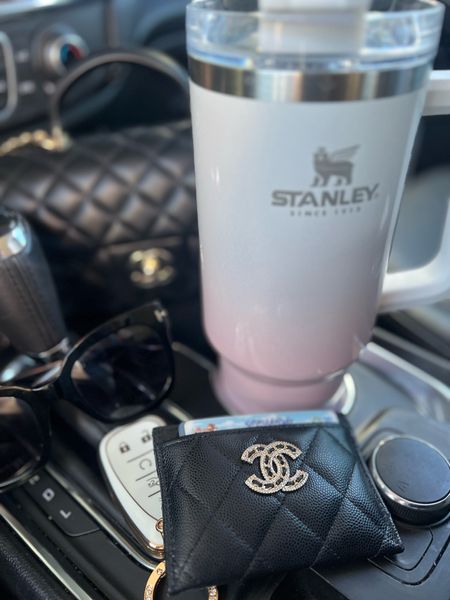 Mom on the go with my designer Chanel handbag and card holder, Stanley cup and car key case! 

#LTKtravel #LTKitbag #LTKFind