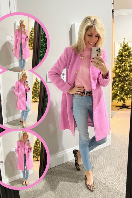 I have been hunting for a pink coat like Lorelei Gilmore had in season 4 and I FINALLY found it!!!

I paired it with a pink turtleneck, a leopard belt, and some cute leopard pointy shoes!

#LTKstyletip #LTKfindsunder50 #LTKsalealert