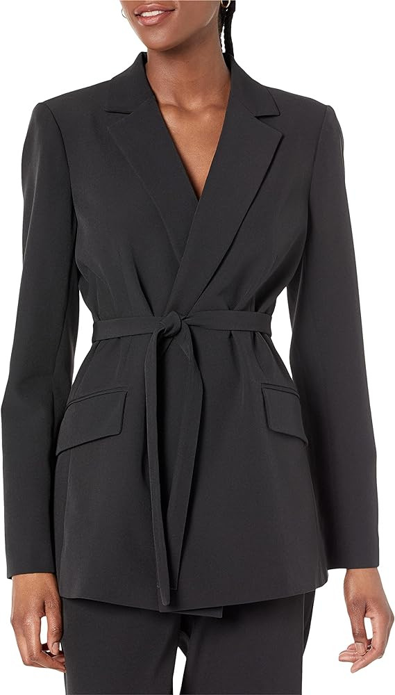 The Drop Women's Ren Wrap-Front-Belted Blazer | Amazon (US)