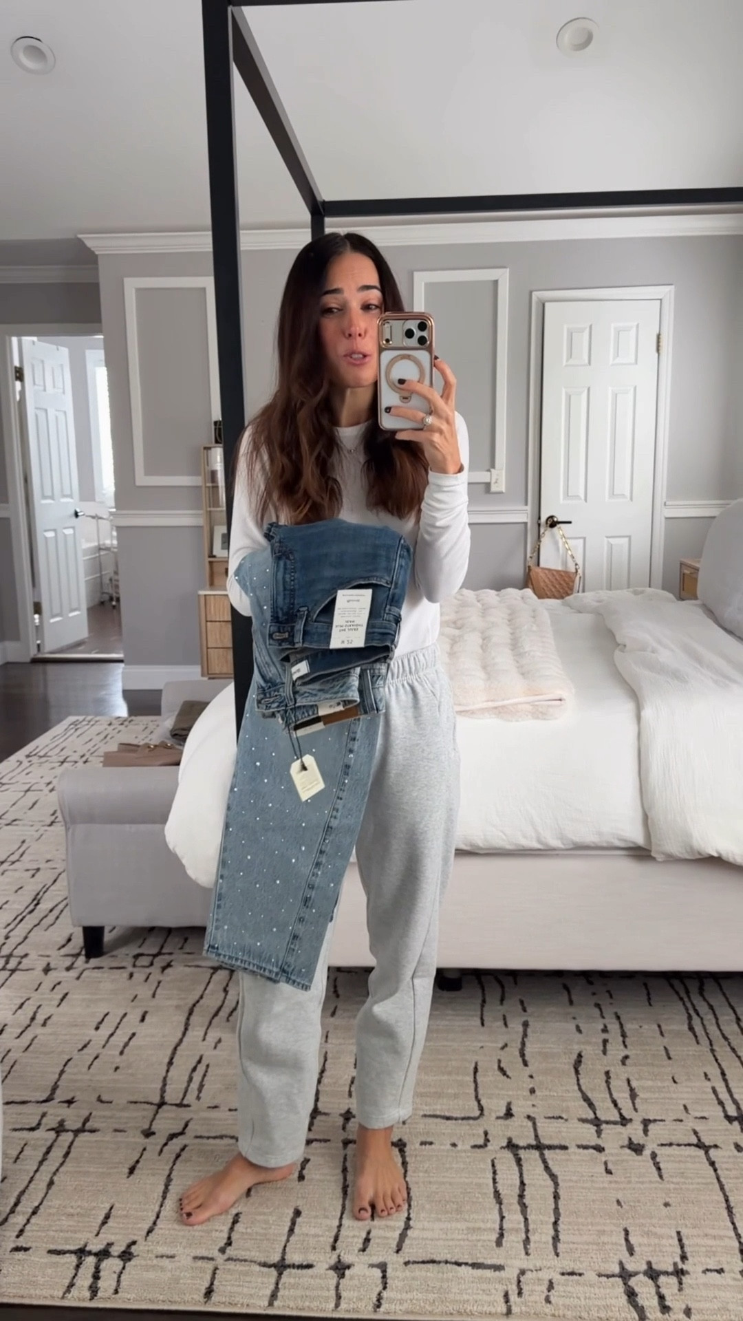 I had high hopes for both of these jeans and honestly still love the second pair but not sure about mid rise. Let me know when you think!! 

#LTKOver40 #LTKootd #LTKmomlife