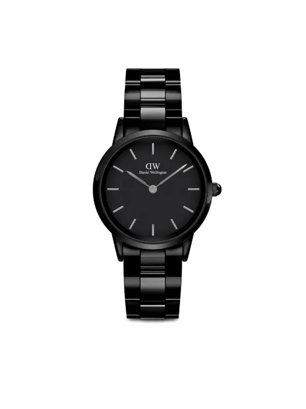 Daniel Wellington Iconic Link Ceramic 28mm | Black | FARFETCH UK | Farfetch Global