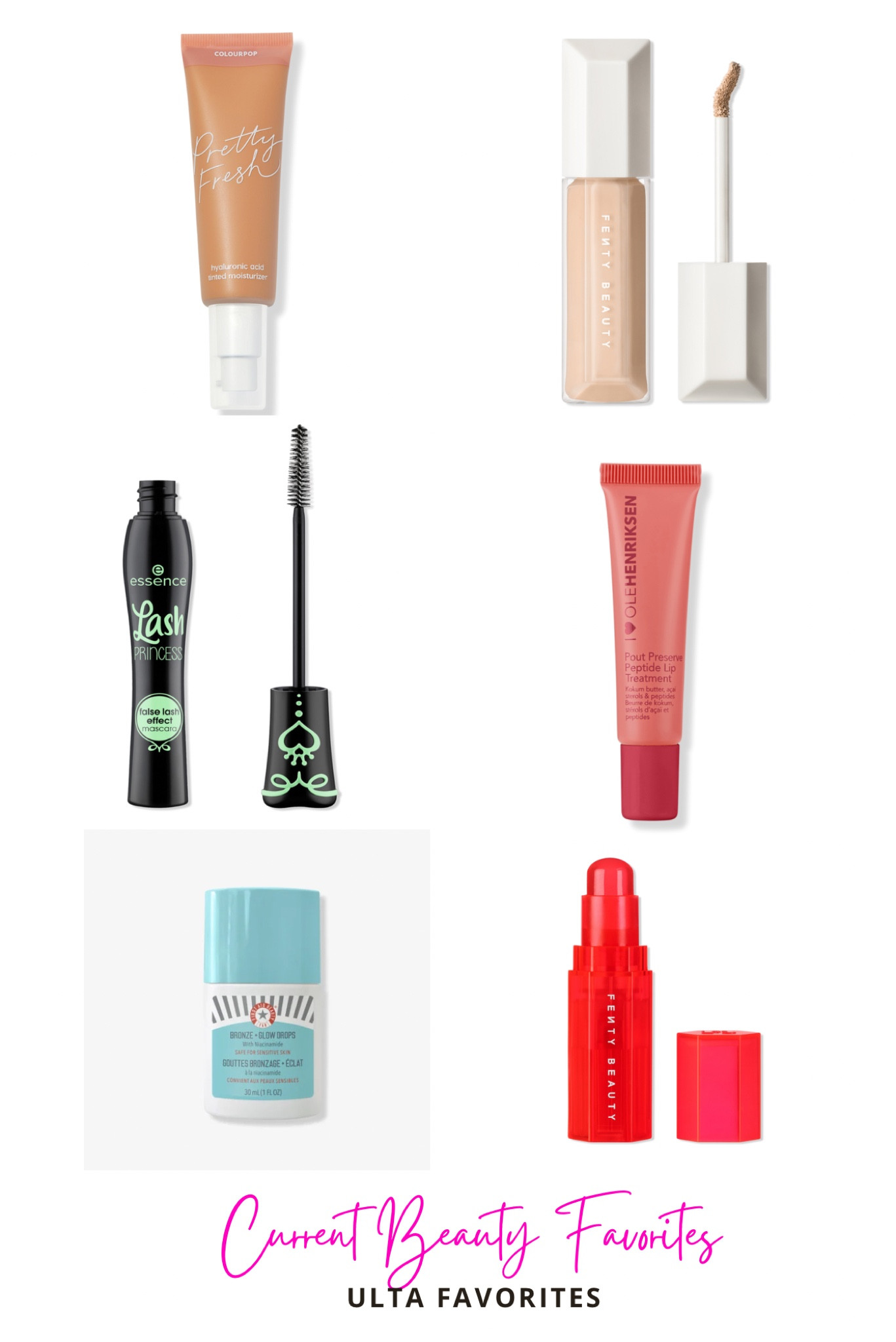 Current Beauty Favorites 

Ulta beauty favorites! Lip product, bronzer, foundation, liquid blush, concealer 



#LTKbeauty #LTKstyletip #LTKitbag