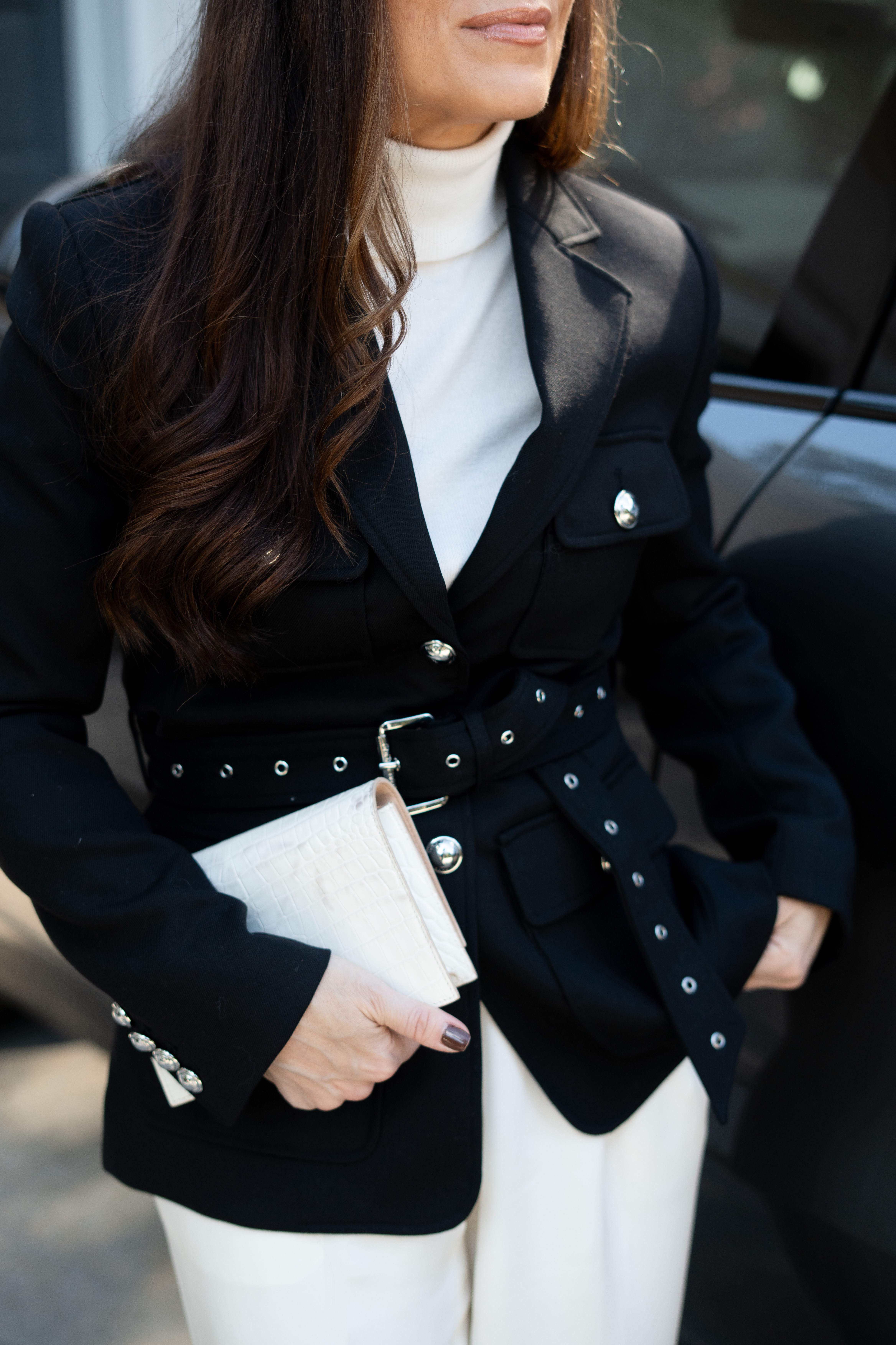 OMG—this turtleneck is giving all the cozy-chic vibes! It's a must have in your closet staples! I styled my sleek black turtleneck under a tailored belted blazer with silver statement buttons for that polished fall fashion moment. The high neckline adds the perfect touch of sophistication—and it's officially my must-have piece for the season! *immeOMG—this turtleneck is giving all the cozy-chic vibes! 😍 I styled my sleek black turtleneck under a tailored belted blazer with silver statement buttons, then layered on a classic black wool coat for that polished fall fashion moment. The high neckline adds the perfect touch of sophistication—and it's officially my must-have piece for the season. *Immediately added to my cart in EVERY color* 

 #LTKSeasonal #LTKBeauty #LTKItBag