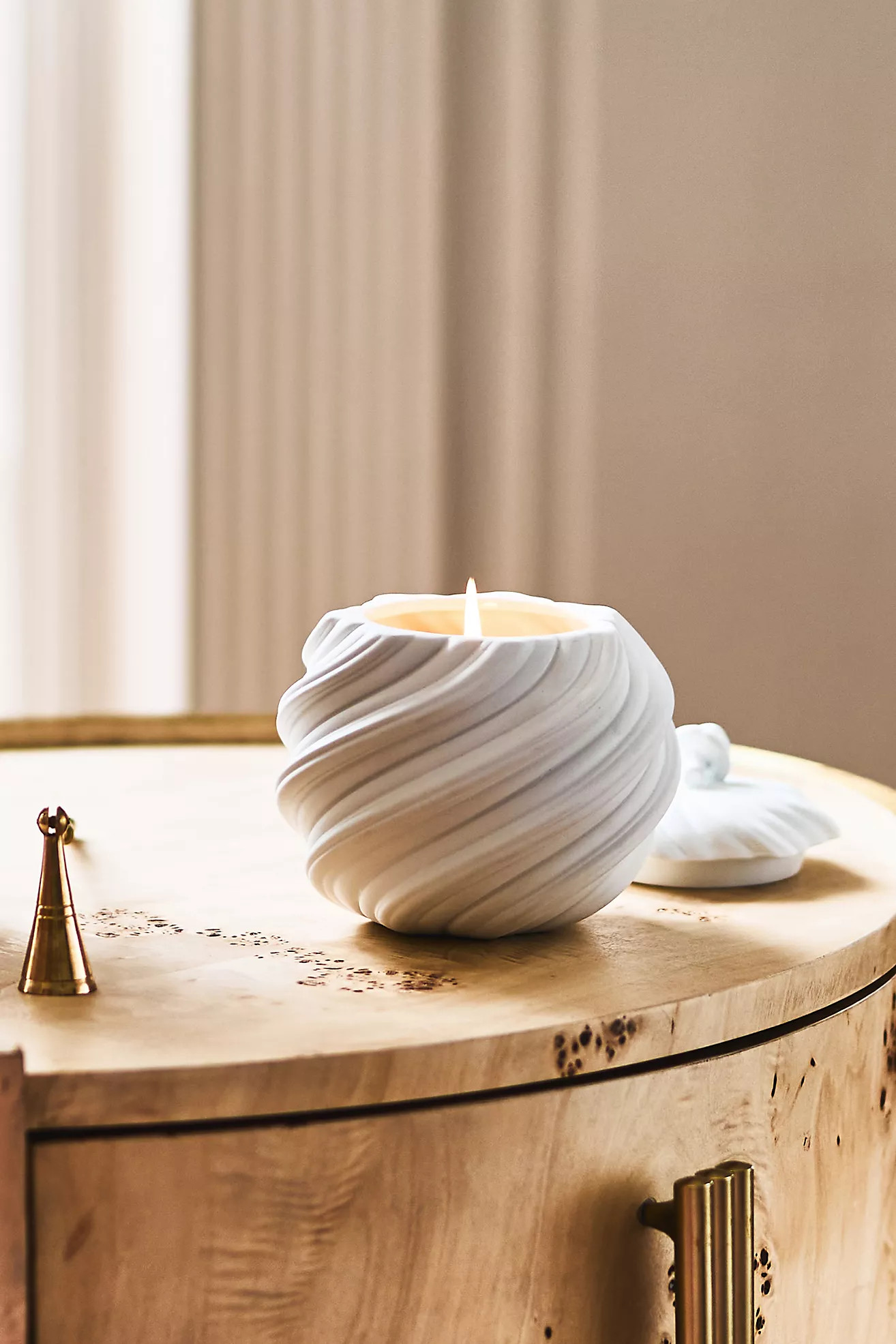 Monti Woody Blackberry Balsam Textural Ceramic Candle | Anthropologie (US)