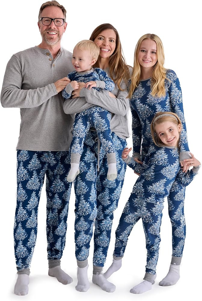 HonestBaby Family Matching Holiday Pajamas Organic Cotton for Men, Women, Kids, Toddlers, Baby Bo... | Amazon (US)