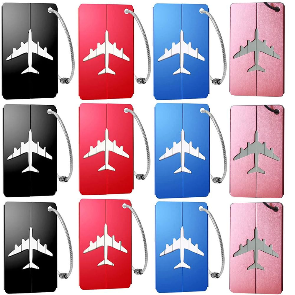 Aluminium Alloy Luggage Tag with Name ID Card Perfect to Quickly Spot Luggage Suitcase Bag by Ove... | Amazon (US)