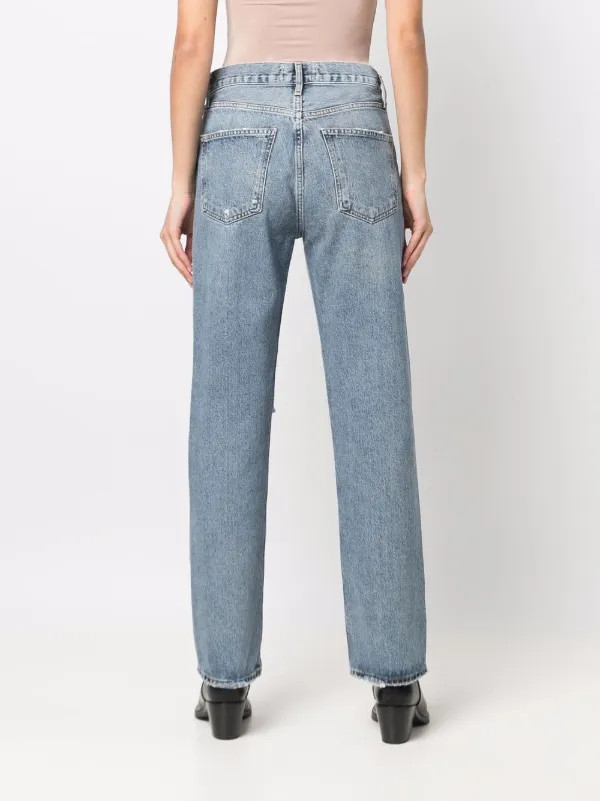 AGOLDE mid-rise straight-leg Jeans - Farfetch | Farfetch Global