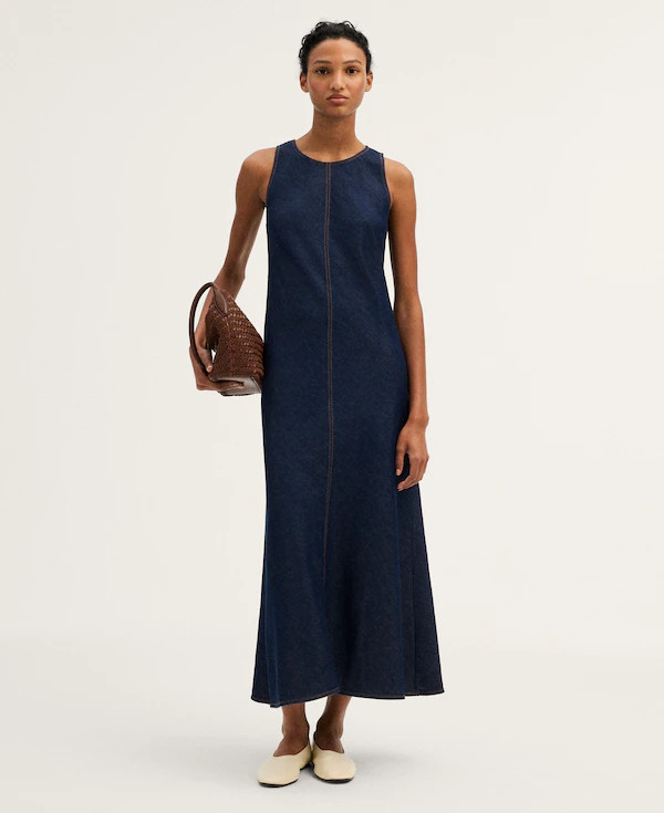 The Elena Midi Dress in Airy Denim | Madewell