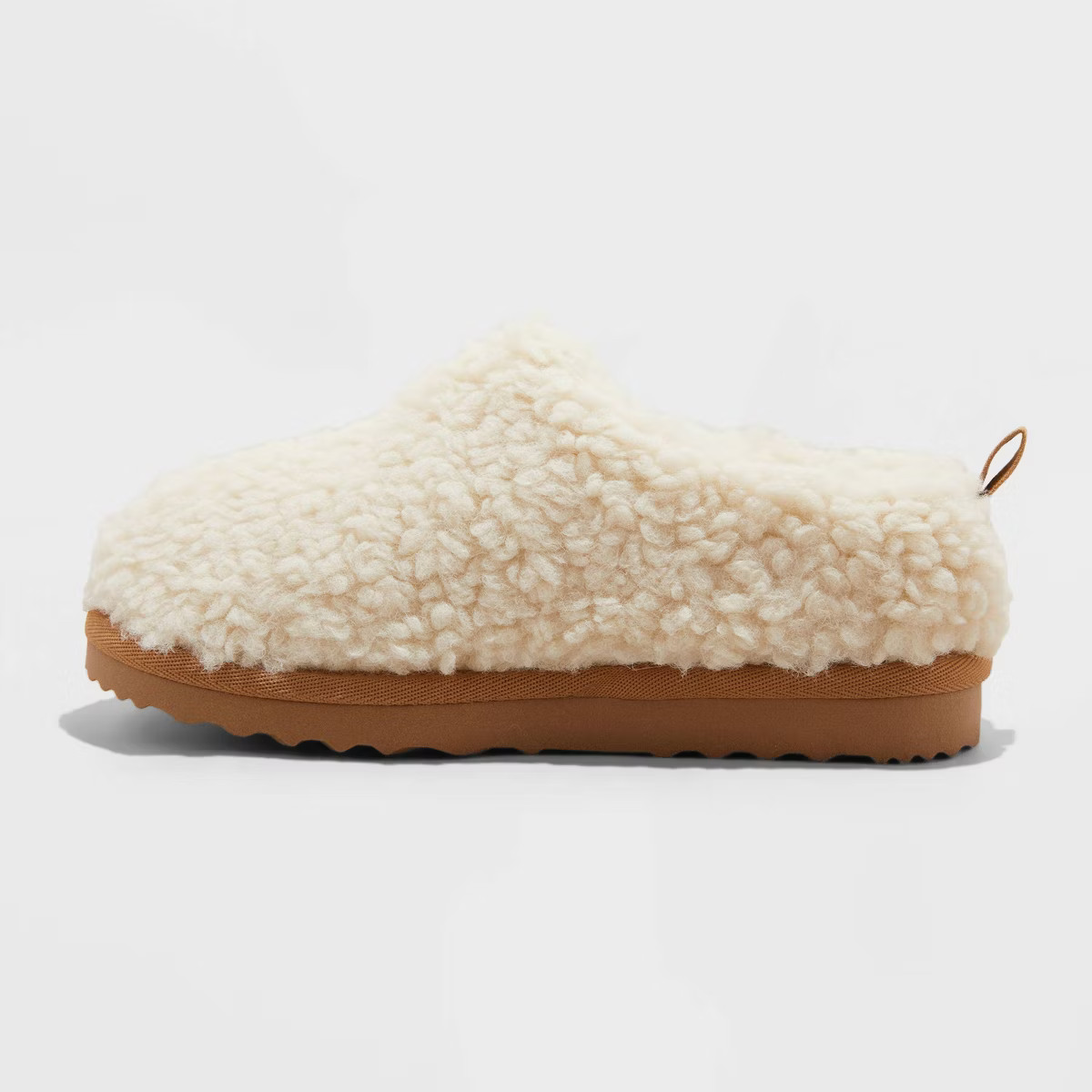 Kids' Faux Shearling Clog Slippers - Cat & Jack™ Beige | Target