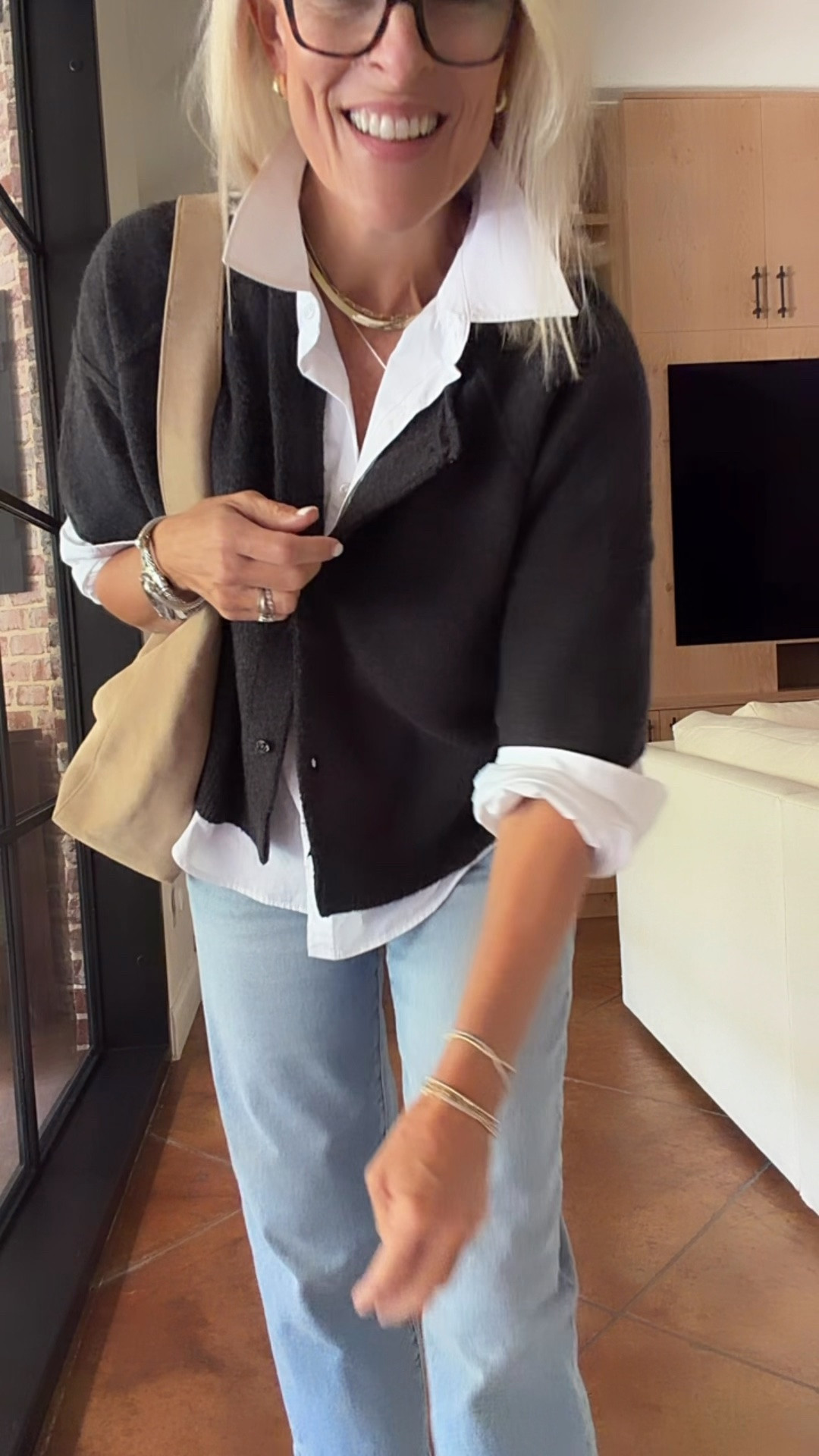 This cardigan is under $100, super soft! And comes in  13 colors! 
Love it paired over this perfect button down ￼￼
• cardigan - sized up two sizes to a large ￼
Denim – true size 27
Sneakers – size up 1/2 size ￼

#LTKgrwm #LTKU #LTKmomlife