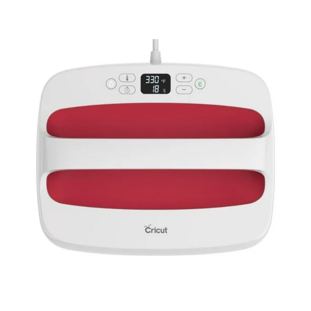 Cricut EasyPress 2 Heat Press Machine For T Shirts and HTV Vinyl Projects, Raspberry - 12" x 10" ... | Walmart (US)