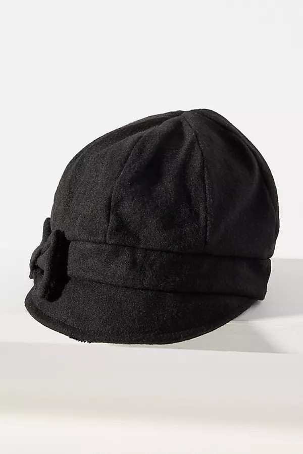 Wool Bow Newsboy Cap | Anthropologie (US)