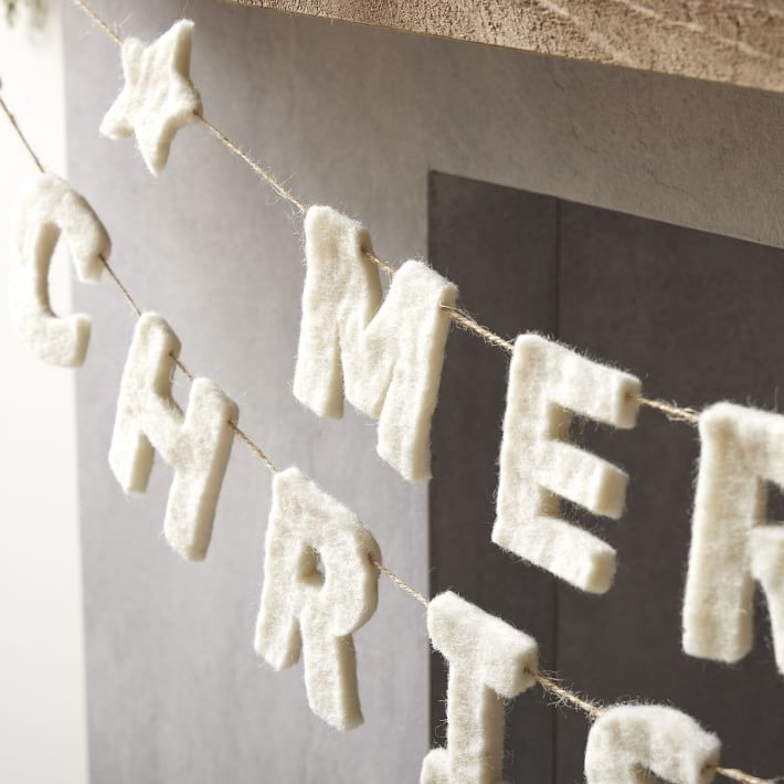 Merry Christmas Garland | West Elm (US)