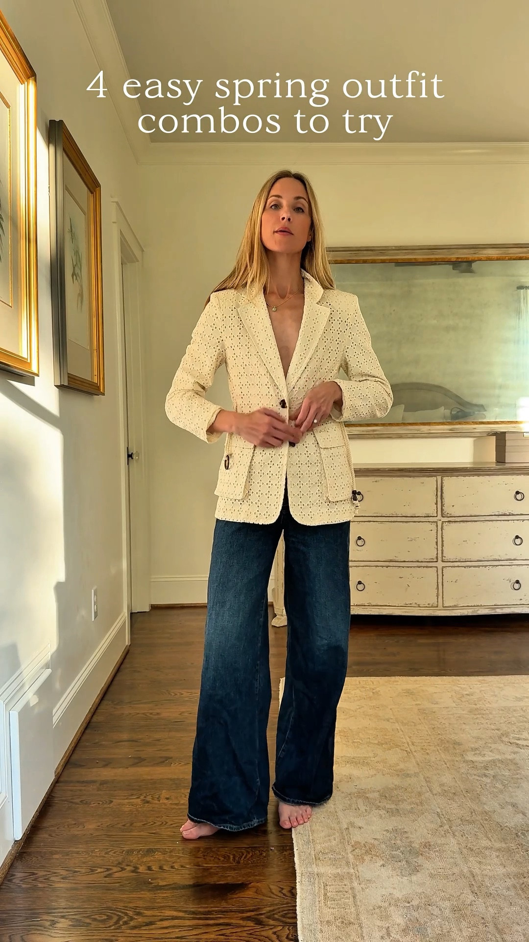 Spring outfit inspiration! Everything shown is true to size – except for the skirt (fits a tad small) and TWP jeans (fit a touch big). @TWP @jcrew 

#LTKgrwm #LTKootd #LTKSeasonal