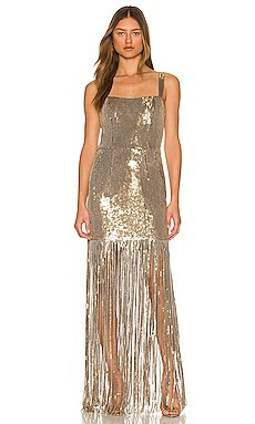 Bronx and Banco Cherie Maxi Dress in Gold from Revolve.com | Revolve Clothing (Global)