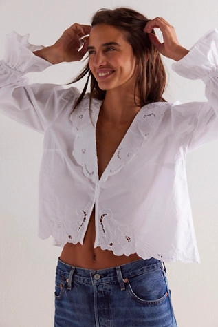 Maisie Cutwork Top | Free People (Global - UK&FR Excluded)