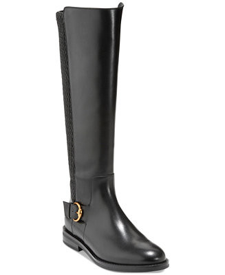 Cole Haan Women's Clover Stretch Side-Buckle Riding Boots - Macy's | Macy's