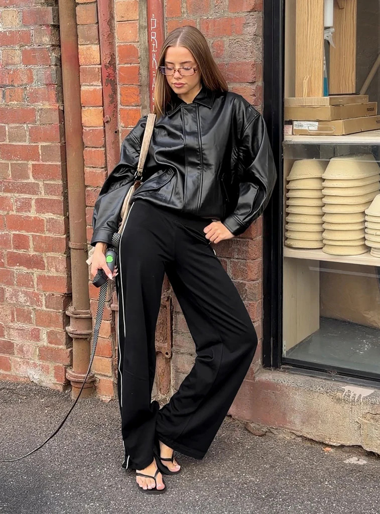Ascenda Straight Leg Track Pant Black | Princess Polly US