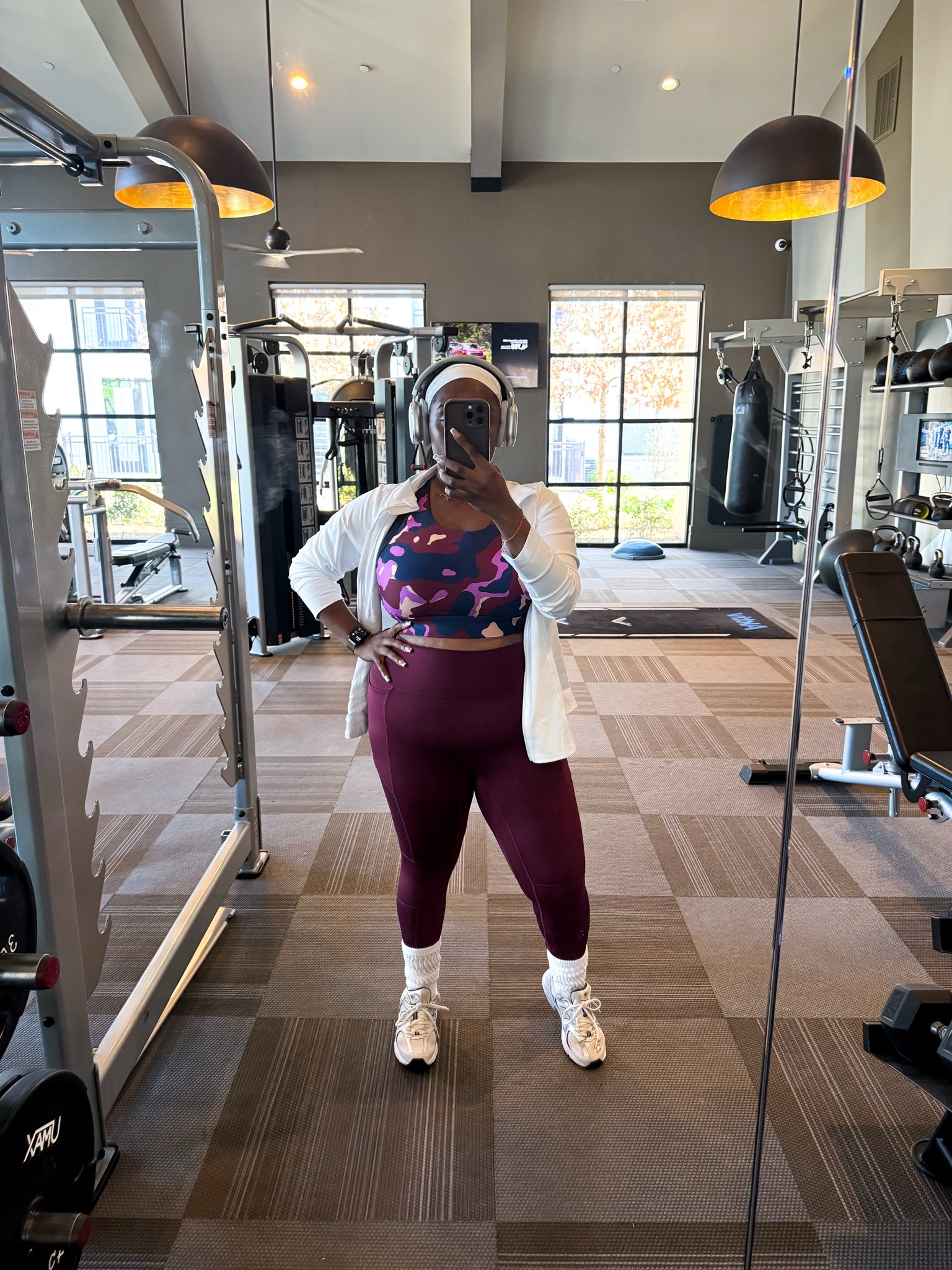 Love my new Fabletics set! I’m wearing 1X in jacket (could have done a XL but wanted it loose) • 1X Bra (because I wrapt my own bras underneath- without bra a XL) • XL leggings  

#LTKMidsize #LTKActive #LTKFitness