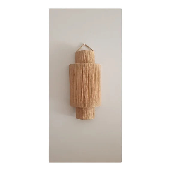 Wall Lamp in Raffia Lampshade Luminaire | Etsy | Etsy (US)